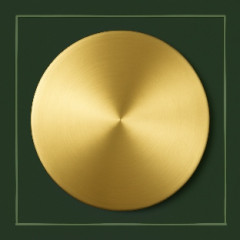 Мишень круглая золотая 50х3.5 мм Зл99.99 ТУ